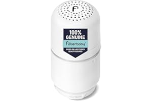 Filterbaby Skincare Filter 2.0 Replacement Cartridge, Bathroom Sink Faucet Filter Replacement for Skincare, 99.9% Chlorine Removal, 0.000001 mm Carbon Fiber, Clinically Tested, Hydrates Skin (1 Pack)