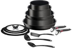 ‎TEFAL Tefal Ingenio Unlimited On Zestaw Patelni i Garnków, Czarny, 13 sztuk