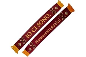 CALCIOGADGETS SCIARPA ROMA UFFICIALE modello Raso IO CI SONO leggera in Poliestere 100% SCPRMIOCISONO2708