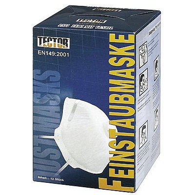 12 Stück, Feinstaubmaske P2, NormEN 149:2001 + A1:2009 - 2
