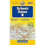 Schweiz ACS 2021: 1:275 000, Offizielle Strassenkarte Automobilclub der Schweiz mit 10 Stadtpläne (Kümmerly+Frey Strassenkart