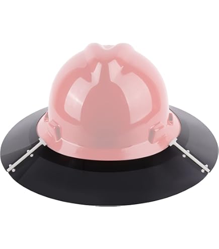Klein Hard Hat Hard Hat Visor, Full Brim Hard Hat Sun Shade Fits