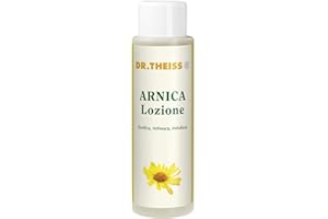 NATURWAREN ITALIA Dr. Theiss Arnica Lozione - Arnica per Cavalli uso Umano 250 ml - Estratto Arnica Montana per il Corpo e per la Pelle di Braccia Gambe e Caviglie, con Olio di Rosmarino, Salvia, Pino Mugo e Mentolo