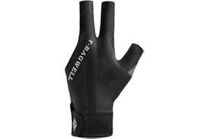 Tainrunse Guanto ad alta elasticità Guanto traspirante 1 pz Guanto da biliardo sinistro Guanto da biliardo ad asciugatura rapida Traspirante Assorbimento del sudore Design a 3 dita Forniture sportive