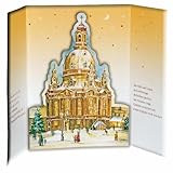 Große Adventskalender-Karte »Dresdner Frauenkirche« by