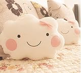 nalmatoionme Mädchen Lovely Smiley, Cloud Kissen mit Schleife (weiß) - 5