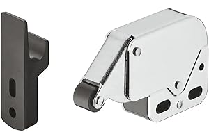 cyclingcolors Fermo a molla nero rullo chiusura Pressione Automatico Acciaio Metallo Porta Armadio Chiavistelli per mobili Cerniera Serratura