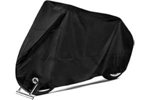 EMSMIL Pokrowiec na motocykl, garaże motocyklowe, na skuter, plandeka ochronna XXL 190T Oxford, wodoszczelna, 245 x 105 x 125 cm