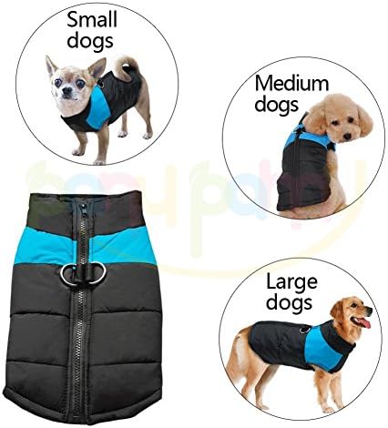 Pet Dogs Winter Vest Coat Jacket Apparel - Dog Cat Warm Soft Light Waterproof Coat Jacket Vest Harness Padded Puffer Warm Winter Clothes For Small to Large Dog - Price Xes (XL, blue)
