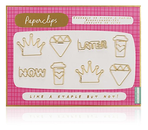 NPW Note to self novedad Metal Clip Set  Pack de 8 