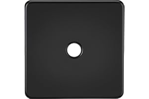 Knightsbridge 20A Flex Outlet Plate - Matt Black