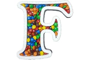 DecoPorex Lettre F en polystyrène pour bonbons 20 cm de hauteur/2 cm de profondeur
