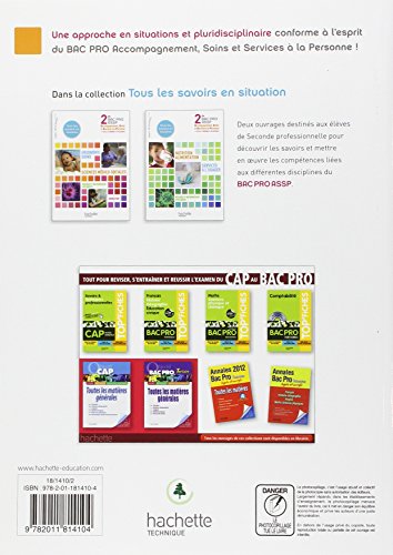 Book's Cover of Nutrition-Alimentation, Services à l'usager 2de Bac Pro ASSP - Livre élève - Ed.2011