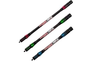 MILAEM Tir à l'arc Stabilisateur Arc Barre d'équilibre 10" 12" 15" Barre latérale Stabilisateur en Fibre de Carbone Amortisseur pour Arc à poulies Arc Classique