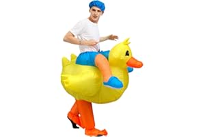 JASHKE JASCHKE Nadmuchiwane kostiumy, dinozaury, flamingi, kostium kaczki, dynia, nadmuchiwany kostium na Halloween, dla dorosłych