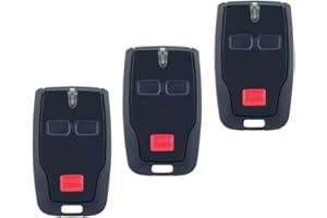 Reoval Lot de 3 télécommandes de Garage pour BFT MITTO 2, 433 MHz, télécommande BFT à 2 Boutons, Compatible avec Les Portes de Garage