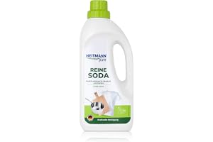HEITMANN Ren soda mångsidigt rengöringsmedel för fett, smuts, fläckar och lukt naturlig för hushåll och trädgård 1 l