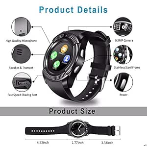 smartwatch v8 internet