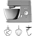 Kenwood KVC3100S Impastatrice Planetaria Chef, Robot da Cucina Mixer, 1000 W, 4.6 Litri, Acciaio, Metallo, Argento