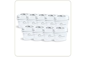 LITTLE BALANCE 8665 Pack de 9 Cartouches filtrantes pour Carafe, Compatible Toutes carafes filtrantes, Pack 9 Mois