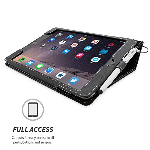 iPad Air 2 Hülle (Schwarz), Snugg – Smart Case mit lebenslanger Garantie + Sleep / Wake Funktion - 5