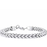 Unisex Fox Tail Dimmable Silver Steel Bracelet