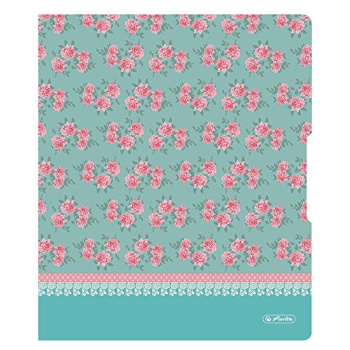 Archivador tama  o A4  2 7  cm parte de atr  s  lomo de 16  mm  con flores rosas  de la marca Herlitz