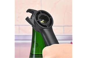 WESKJER Ouvre boîte avec 3 pinces en acier, ouvre-boîte avec long manche, ouvre-couvercle sans effort pour la cuisine, ouvre-bouteille multifonctionnel pour les personnes âgées, larthrite et les mains faibles