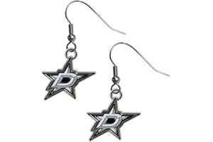 Siskiyou NHL womens Chrome Dangle Earrings