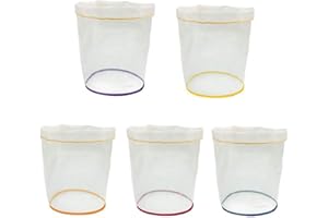 ERYUE 5 uds, 5 galones, Bolsa de Filtro, Bolsa de Burbujas, Kit de extracción de Esencia de Hielo a Base de Hierbas, Juego de Bolsas de extracción con cordón de micras,Kit Extractor de Esencia de HIE
