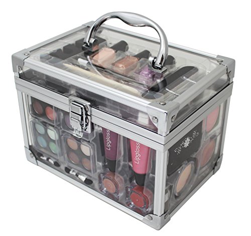 Vanity Case Make Up Cosmetic Set Case Travel Organizer Professional Nail Lip Eye 43 Piece