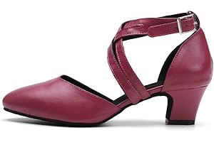 SWDZM Donna Scarpe da Ballo Latino Americano Punta Chiusa con Paillettes Professionali Ballroom Sala da Ballo Scarpe,Model IT18025