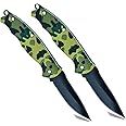 Shruthi Tactical/Outdoor/Duty- Grade Camouflage Foldable Knife (Manual) For Kitchen, Home, Travel and Office Tool High Carbon Steel (2 Packs)