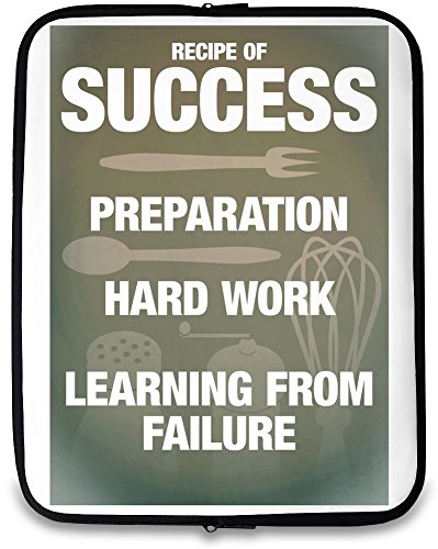 Preisvergleich Produktbild Recipe of success Bedruckte Laptop Hülle 14