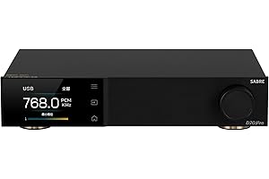 TOTAUDIO Topping D70 Pro Sabre DAC HiFi stationnaire avec puce Sabre ES9039SPRO (Noir)