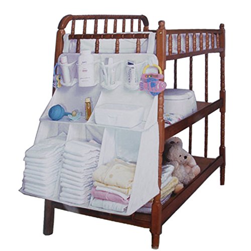 Yosoo Nursery Large Baby Cot Bed Diaper Clothes Hanging Storage Bag Case Organizer