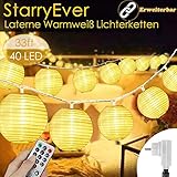 lampion lichterkette diy 【Fernbedienung und 3 Timer-Einstellungen】Mit der multifunktionalen Fernbedienung können Sie die Helligkeit einstellen, den Timer oder den Modus auf 10 m einstellen. Es gibt auch 3 Timer-Einstellungen: 6H, 8H, 6639H. Sie können die besten Arbeitszeiten nach Bedarf auswählen.