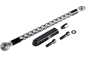 TUINCYN Motorrad-Schaltgestänge Schwarz Chrom Schalthebel Link für Harley Softail Dyna Touring Electra Road King Street Glide 1986–2021