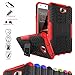 Produktbild Huawei Y5 II / Y6 II Compact Kick-Ständer Hülle,Mama Mouth [Heavy Duty] Rugged Armor stoßfest Handy Schutzhülle Silikon Tasche Ständer Hülle Case mit Standfunktion für Huawei Y5 II / Y6 II Compact / Huawei Y5 2 Smartphone,Rot