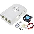 XCLUMA Raspberry pi 2 Pi 3 Model B ABS Blob case with Mini Fan (White)