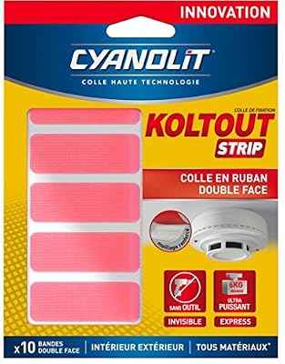 CYANOLIT 33507247 Strip Ruban adhésif de fixation, Transparent