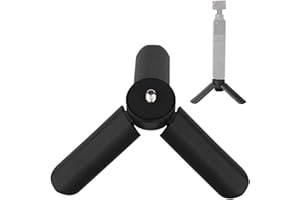 LbsAMP Mini trípode con tornillo de 1/4 pulgadas para escritorio, portátil, antivibración, compacto, para teléfono, suave, 4 Osmo, móvil, Vimble, 2 asas de cardán y todas las cámaras