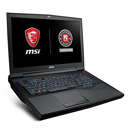 MSI GT75 TITAN-055 17 3  120Hz 3ms G-sync Extreme Gaming Laptop GTX 1080 8G i7-8750H  6 Cores  16GB 512GB SSD   1TB Per Key RGB KB  VR Ready  Metal Ch