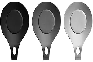 DIVONO Repose Cuillère en Silicone 3 Pièce Porte-Cuillère de Cuisine en Porte Cuillère Silicone Pose Ustensile Silicone Spoon Rest Repose-Ustensiles de Cuisine en Silicone(Size:3 Pièce)