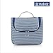Produktbild LULAN Reisen Portable Kosmetiktasche Frauen Kosmetik, Kosmetik Taschen und Pauschalreise Wasserdichten Kulturbeutel, 22 * 10 * 20 cm, Blaue Streifen