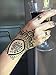 STENCILS TATTOO HENNA Mehndi Tattoo Template 2 pieces for Left and Right Hand - single use S106 - for Henna Glitter and Airbrush Tattoo