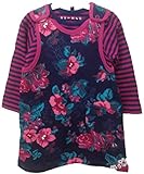 Baby Girls 2 Piece Rose Pinafore & Top Set Dress Outfit NB - 24 Months