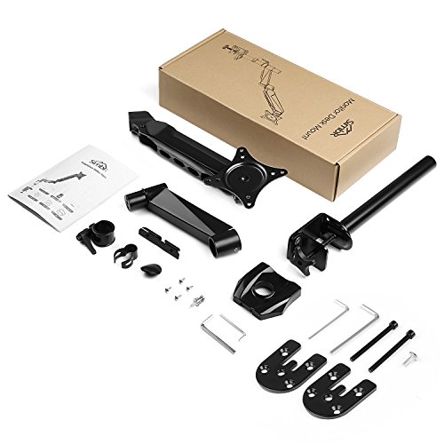 SIMBR Monitor Tischhalterung mit Federarm Schwenkbar Neigbar VESA 100×100 für LCD Monitor oder TV von 15 bis 27 Zoll max. Tragfähigkeit 8kg - 7