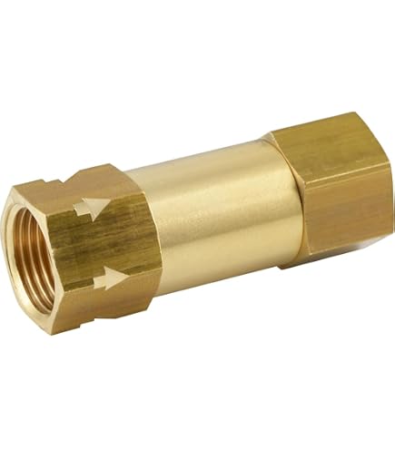 Druckfestes Rückschlagventil 1/8 Messing vernickelt