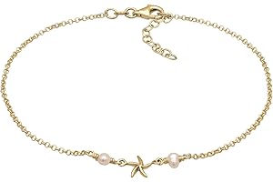 Elli Cavigliera Seestern Perle Maritim Beach 925 Silber